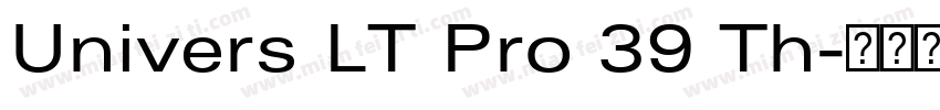 Univers LT Pro 39 Th字体转换